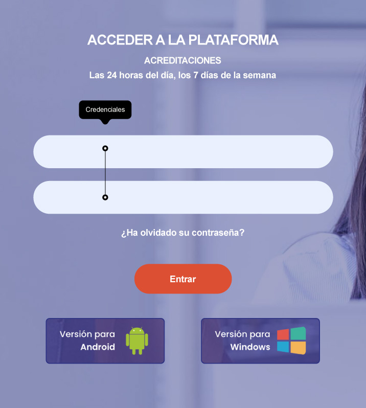 Pantalla de inicio